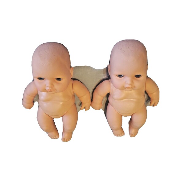 Anatomically Correct  Lot Of 3 Chubby Baby Girls 9" Nice Eyes Doll TR-16 945 - Picture 9 of 16
